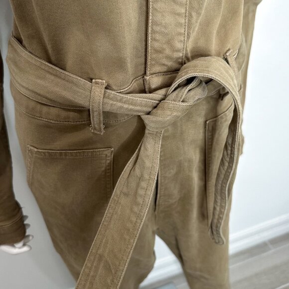 Joe’s Jeans Rika Workwear Utility Jumpsuit in Uniform Army Green Women's Size L - Picture 7 of 15